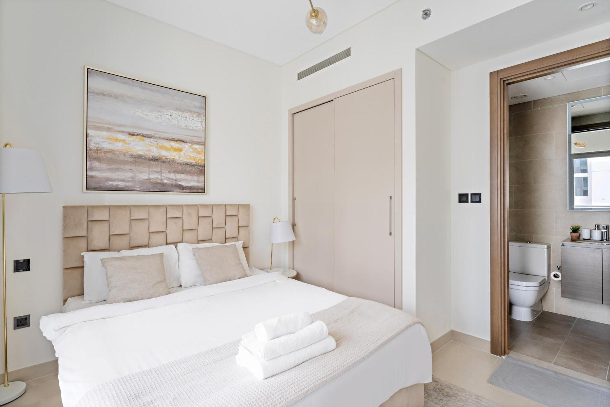 Beautiful 2 Bedroom Next To Business Bay - Sobha Creek Vista Дубай Екстериор снимка